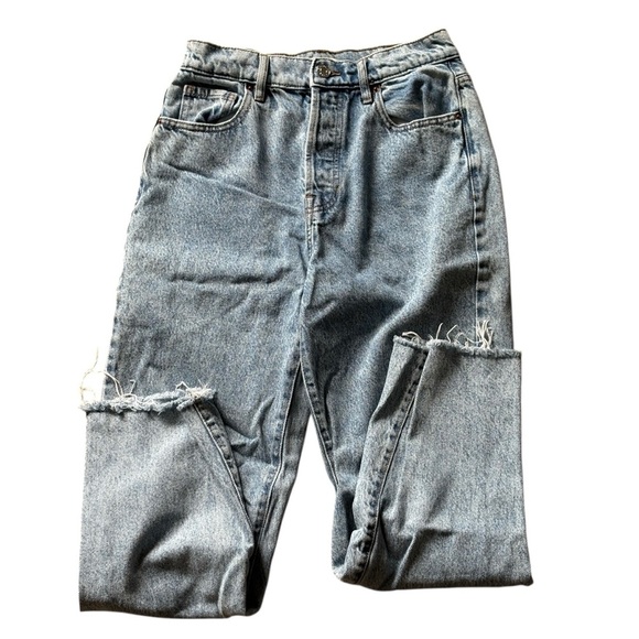 Pacsun Button Fly Jeans Size 26 High Rise Straight Denim Stretch - Picture 8 of 8